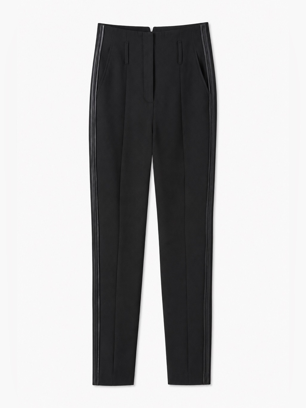 ME+EM Black Tailored Side Stripe Ankle Pants Size 6